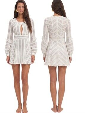FOR LOVE & LEMONS 'Alessandra' Bishop Sleeve Mini Dress - Size L